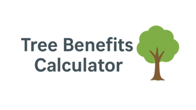 Tree Benefits Calculator