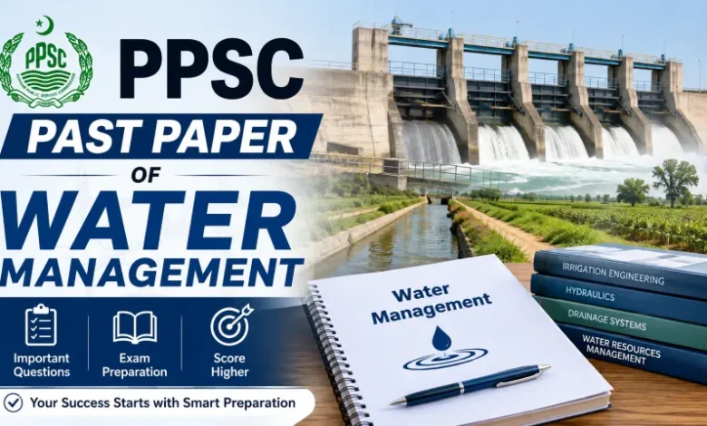 PPSC Past Paper of Water Management