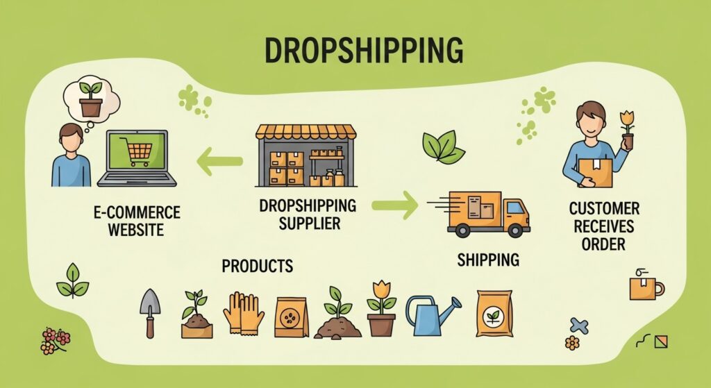 Gardening Products Dropshipping Process
