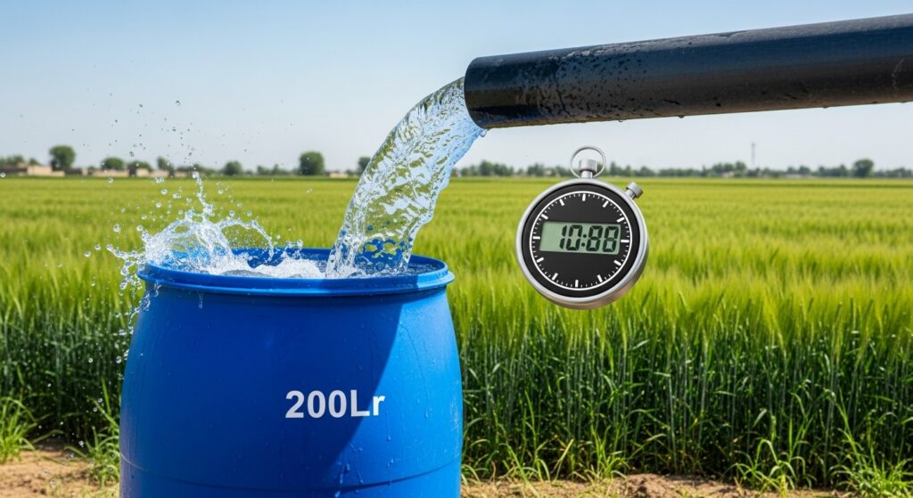 Tube Well Discharge Calculator