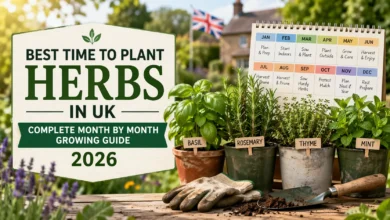 When to plants herbs UK