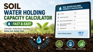 Calculate Water Holding Capacity