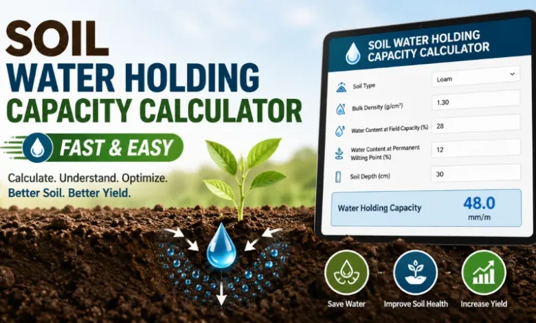 Calculate Water Holding Capacity