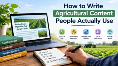 agricultural content writing