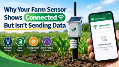 farm sensor not sending data