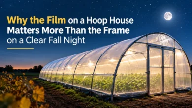 hoop house frost protection