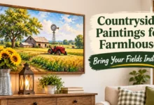 countryside paintings for farmhouse
