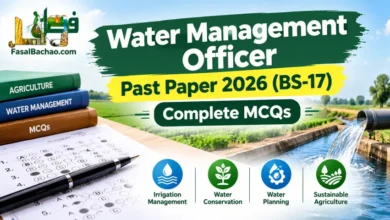 Water Management Officer Past Paper
